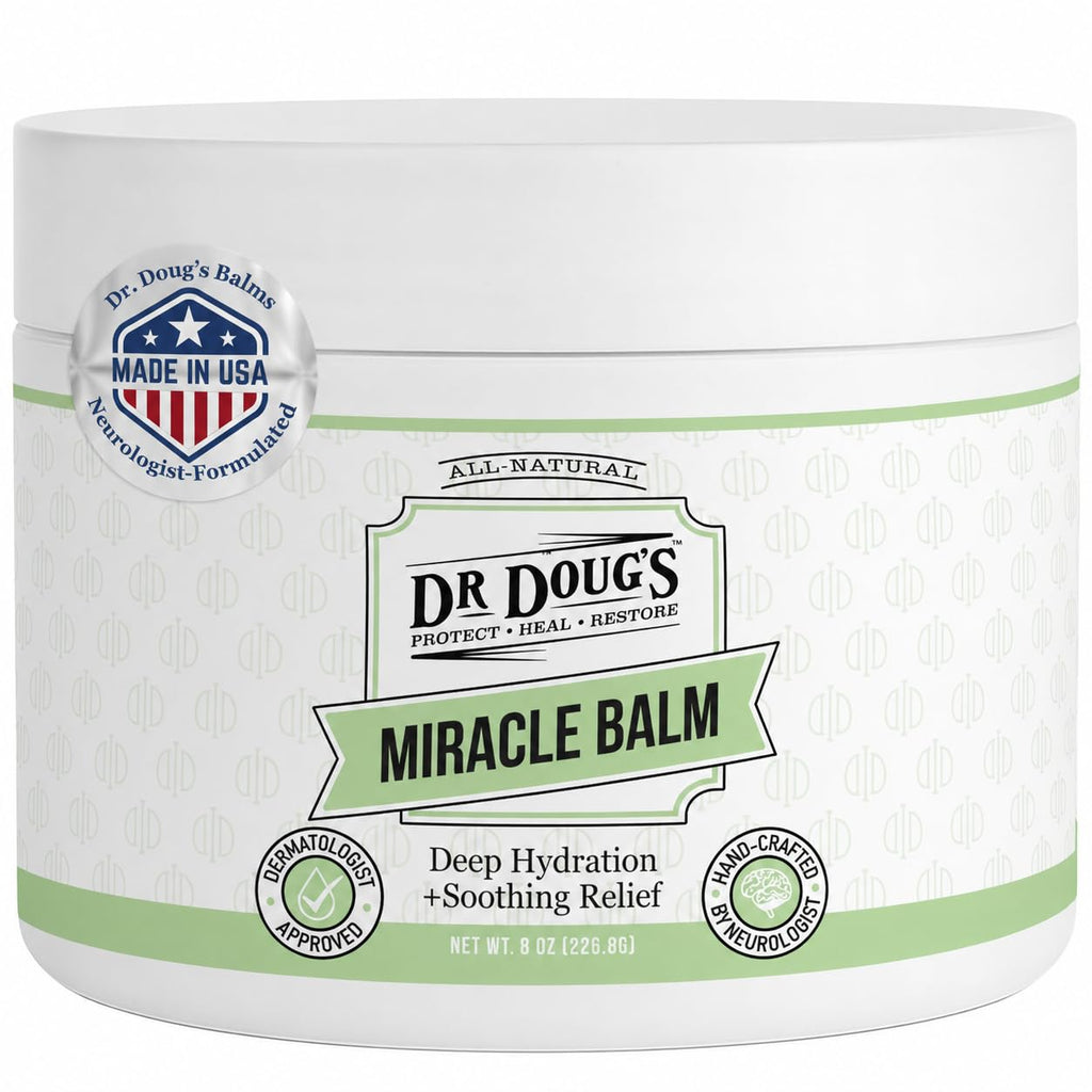 Dr. Doug's Original Miracle Balm – Hydrating, All-Natural & Toxin-Free Skin Care | Organic, Handmade Balm for Dry, Itchy Skin | Cruelty-Free & Paraben-Free Formula