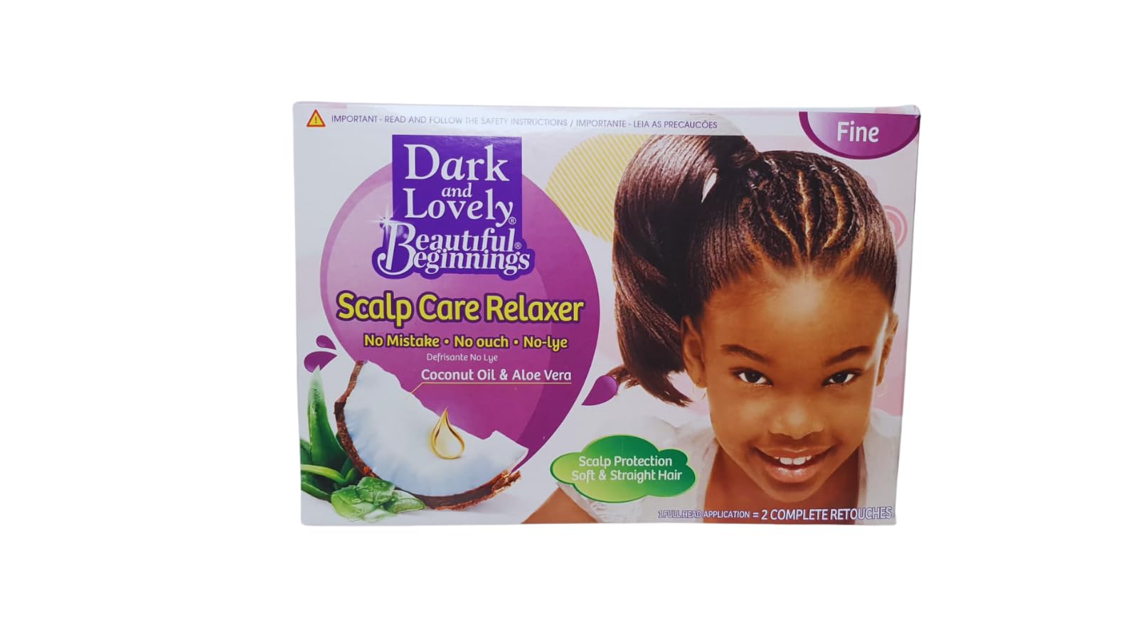Dark & Lovely Beautiful Beginnings With Coconut & Aloe Scalp Care Relaxer *Fine*
