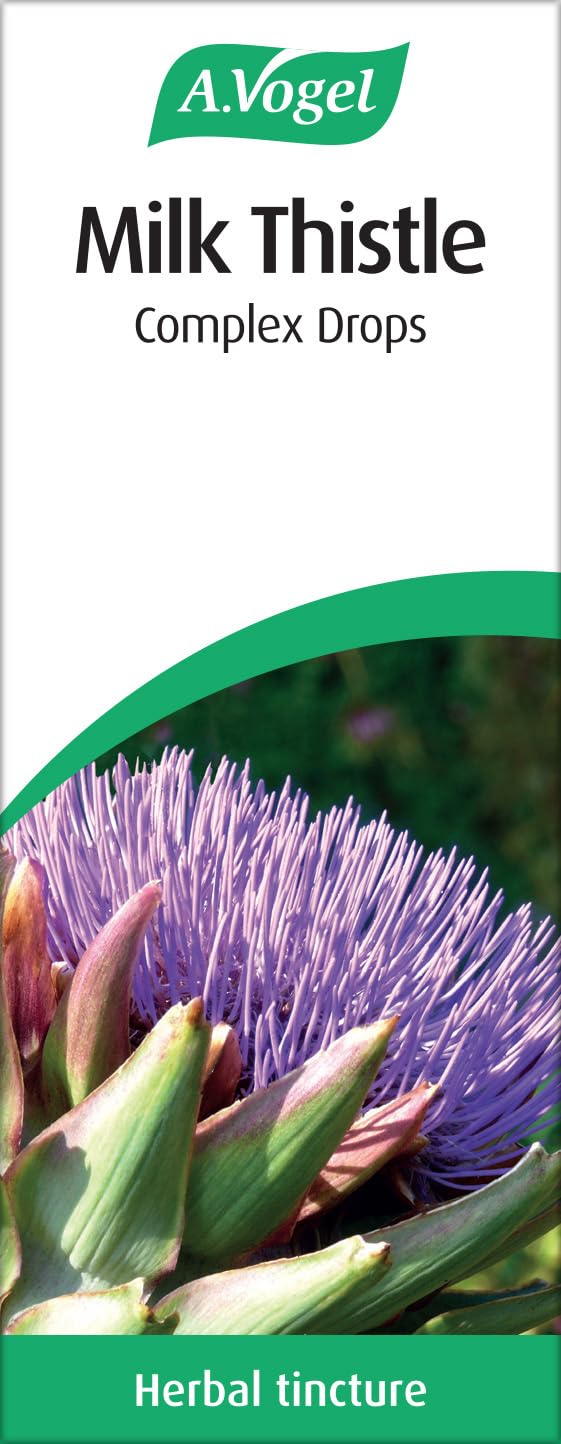 A.Vogel Milk Thistle Complex Drops 100 ml | Liquid Herbal Supplement with Milk Thistle + Artichoke, Dandelion, Peppermint & Boldo | Convenient Dropper for Daily Use