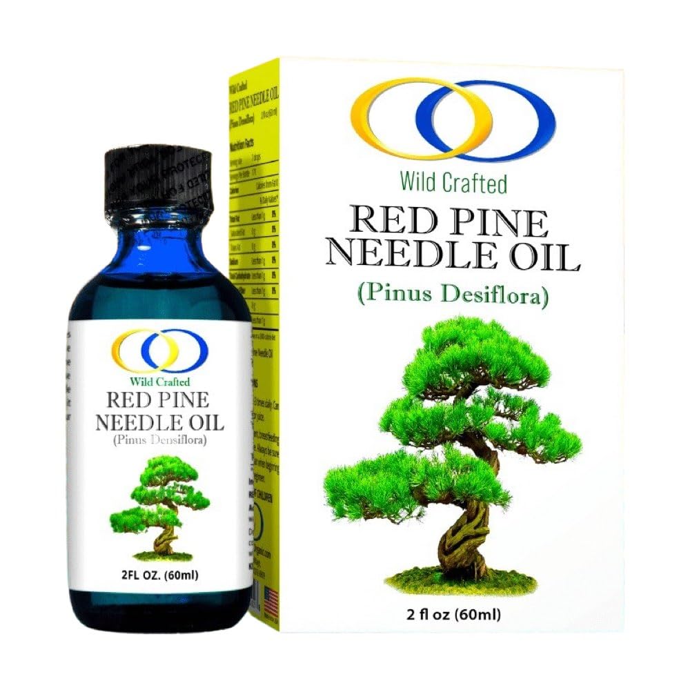 Optimally Organic Red Pine Needle Oil 2oz - Spike-Off- Daily Drops for Extreme Immune Support - BioActive Cell & DNA Support - 1290 Drops - 3 to 7 Drops Per Dose -Vegan Body Cleanse - Longevity Oil