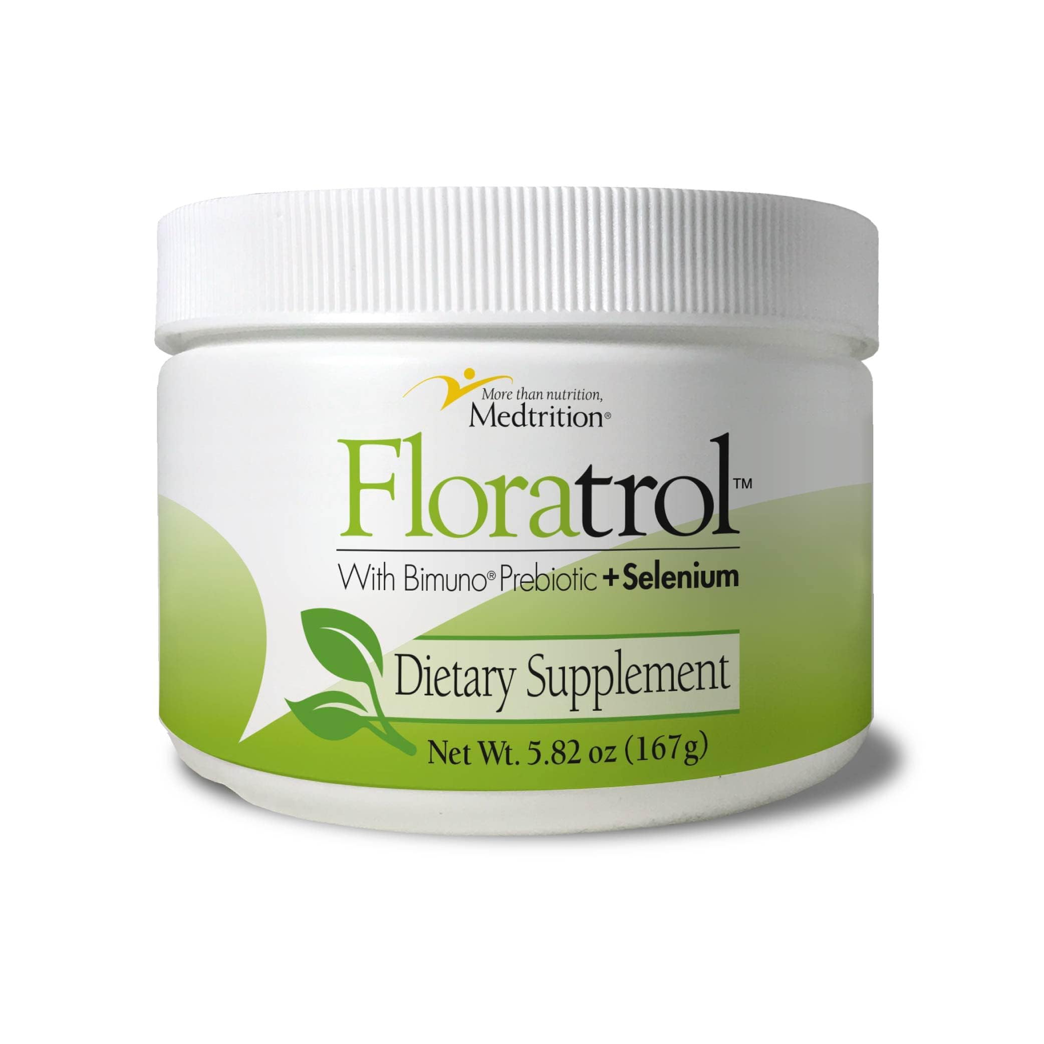 Medtrition Floratrol™ Prebiotic Fiber Powder for Digestive Health – Bimuno® GOS Prebiotic + Selenium – Supports Gut Health & Regularity – Dissolves Clear and Fast, No Grit or Taste, Small Serving