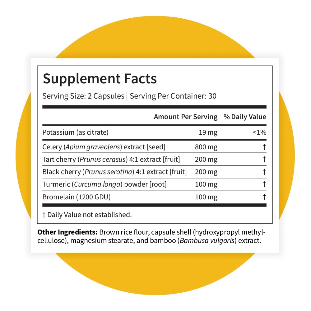 Pattern Wellness Uric Acid Support Supplement – 60 Veggie Capsules