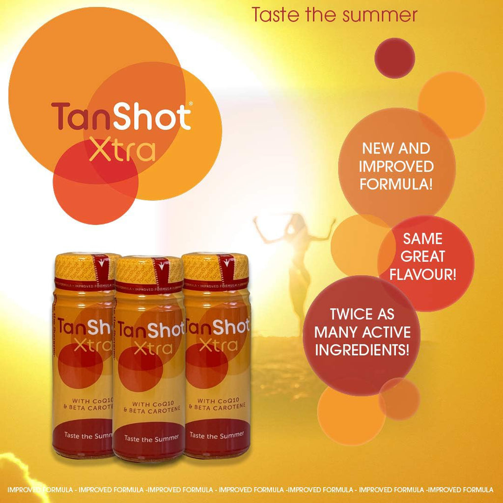X6 Tanshot / Sunshot Tanning drinks, Promotes tanning and cares for your skin (X6 60ml bottles) by tanshot