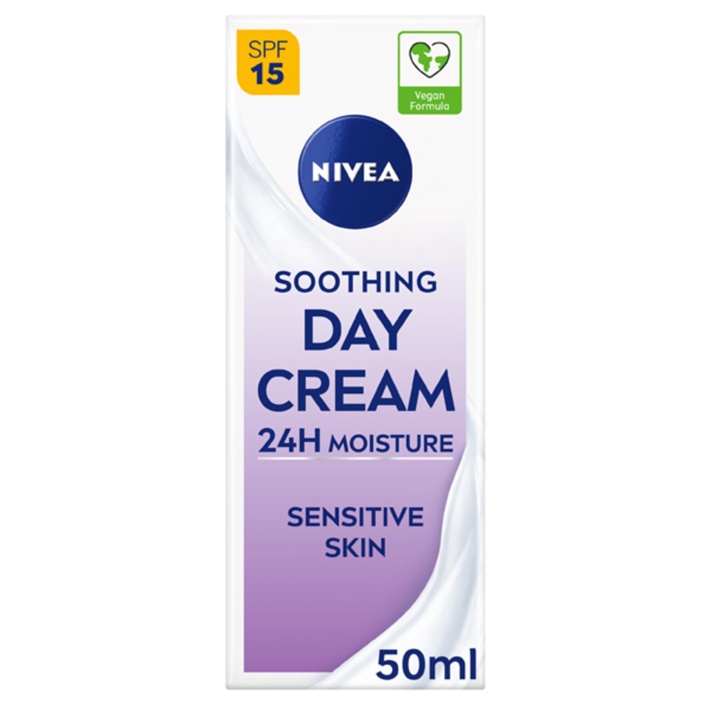 NIVEA Sensitive Day Cream (50 ml), Face Cream and Moisturiser with SPF 15 for Sensitive Skin, Summer Skin Care Essentials, Sensitive Moisturising Cream