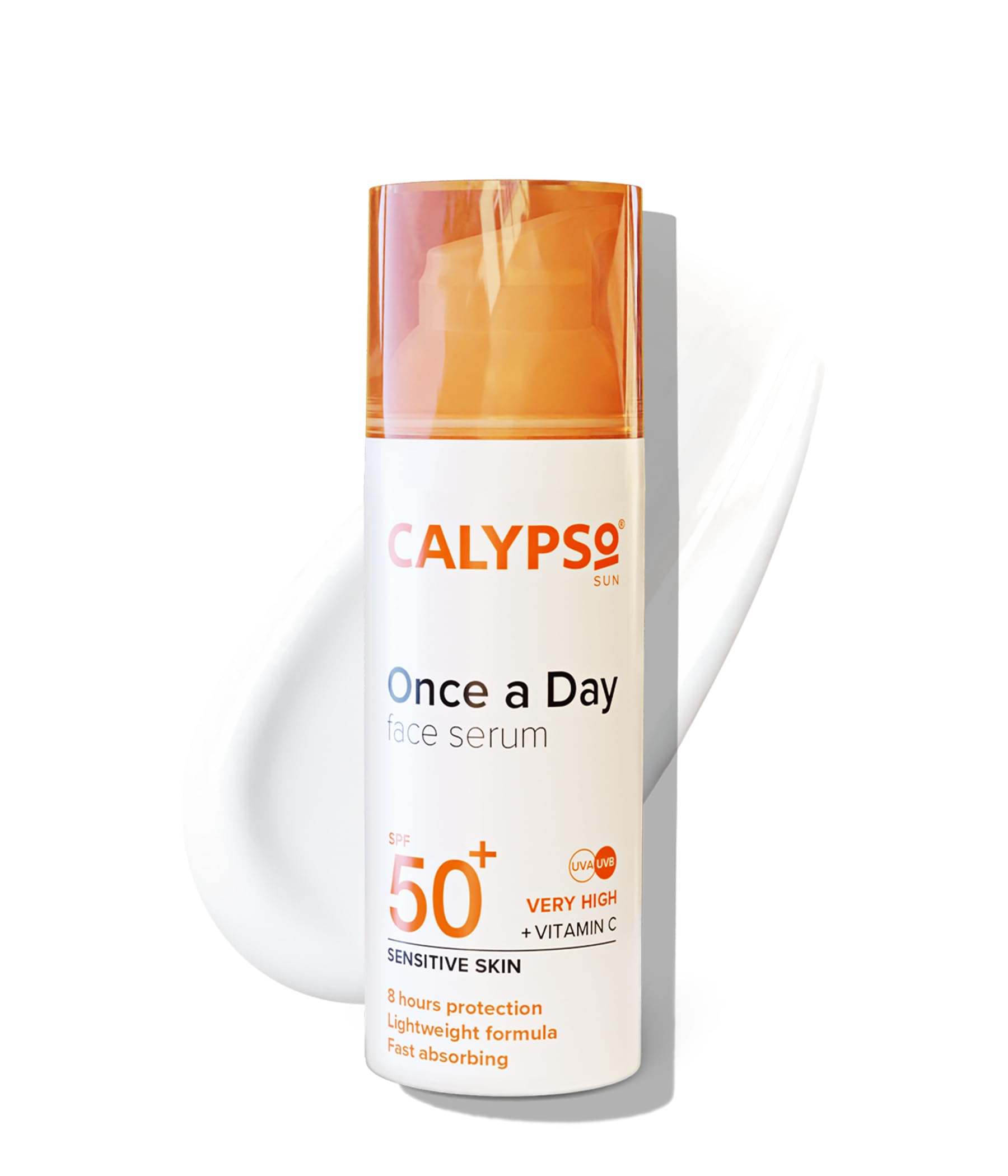 Calypso Once-a-Day Serum SPF50+, Vitamin C Serum for Face and Neck