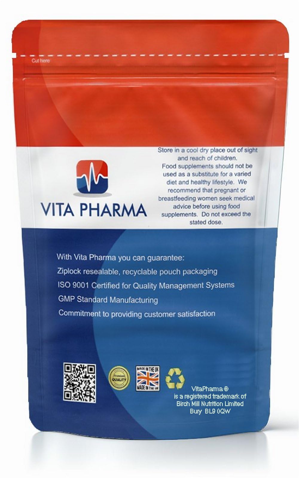 VITA PHARMA Allicin Extract 200mg 120 Capsules | Daily Immune & Heart Health Support