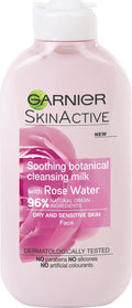 Garnier SkinActive Soothing Rose Water Cleansing Milk, Sensitive Skin 200ml