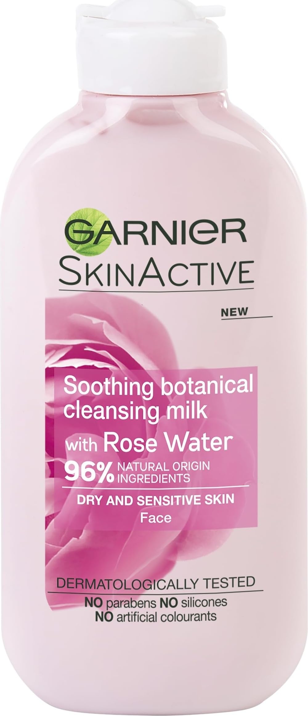 Garnier SkinActive Soothing Rose Water Cleansing Milk, Sensitive Skin 200ml