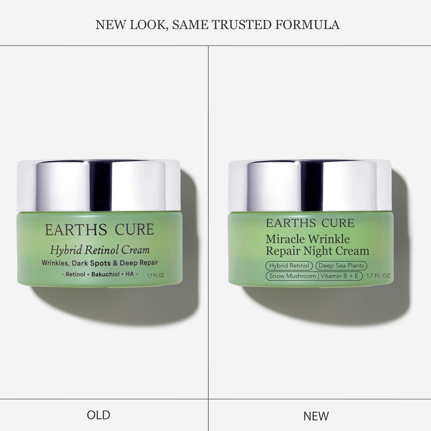 Hybrid Retinol Cream, Retinol & Hyaluronic Acid - Anti-Aging Face Moisturizer, Firming - Made in USA, Night Cream for Face - 1.7 fl.oz.