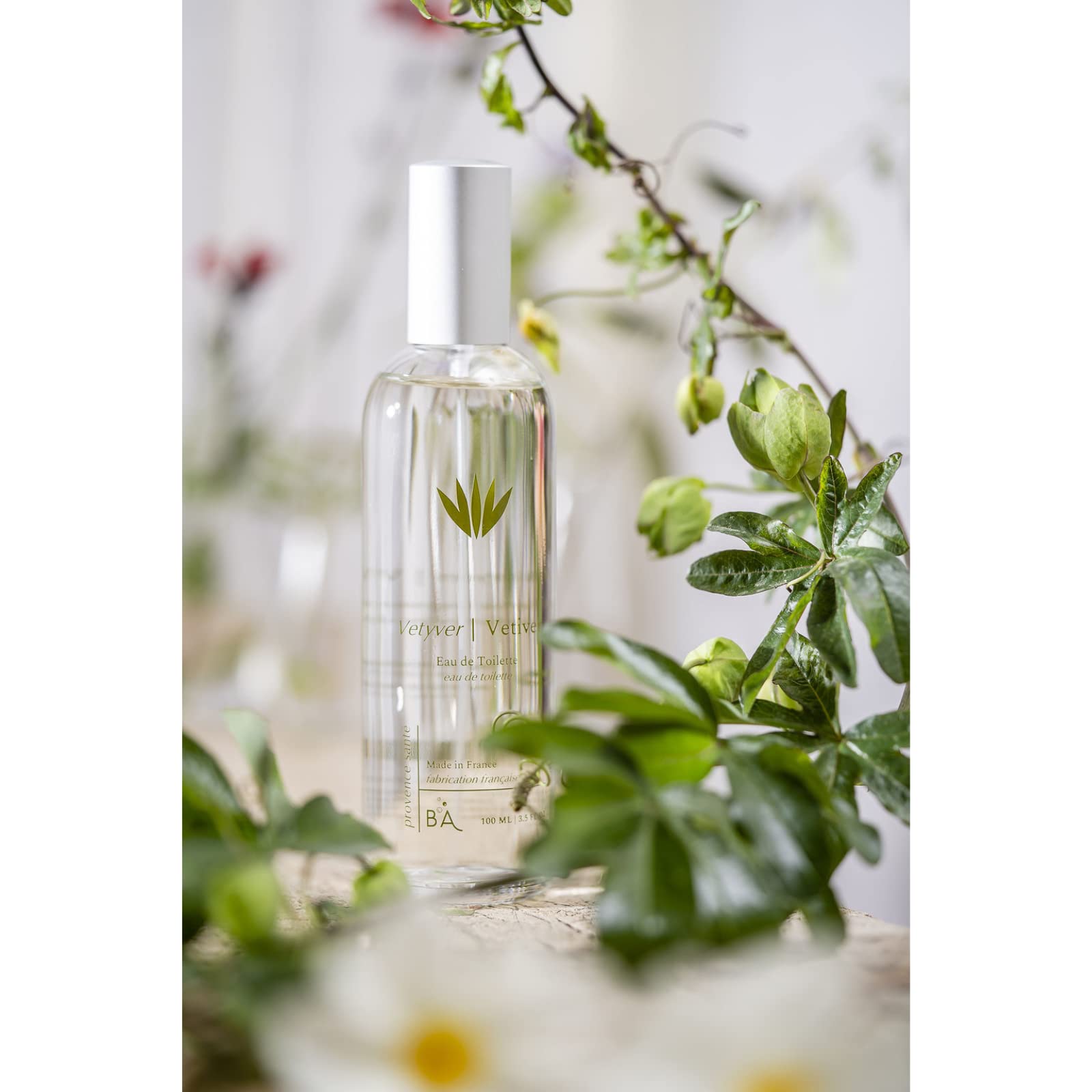 Provence Sante Eau de Toilette Spray - Luxury Long-Lasting Fragrance - Vetiver Scent - Elegant Perfume Gift - Made in France - 3.5 Oz