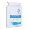 Methyl Folate 600µg - 90 Capsules as Quatrefolic 5-MTHF Supplement 6S-5-methyltetrahydrofolate – the 4th Generation of Folate a Highly biologically Active Form of Folic Acid/Vitamin B9 - UK Made