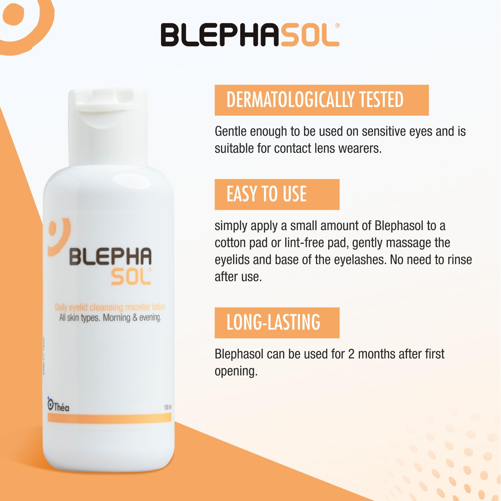 Blephasol Lotion 100ml Sensitive Eyelids Eye Lotion