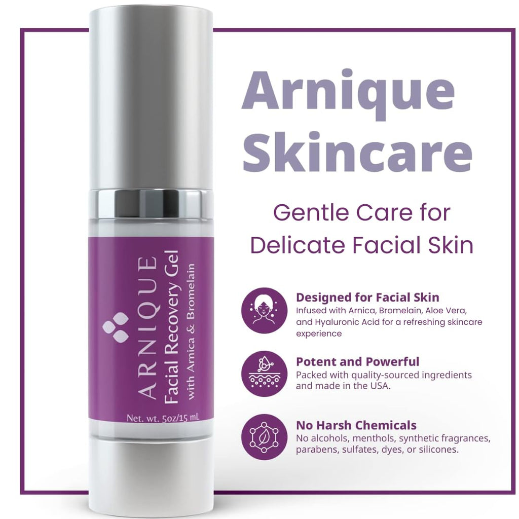 Arnique Arnica Gel for Face – Soothing Arnica & Bromelain Facial Gel to Refresh and Comfort Delicate Skin After Beauty Treatments