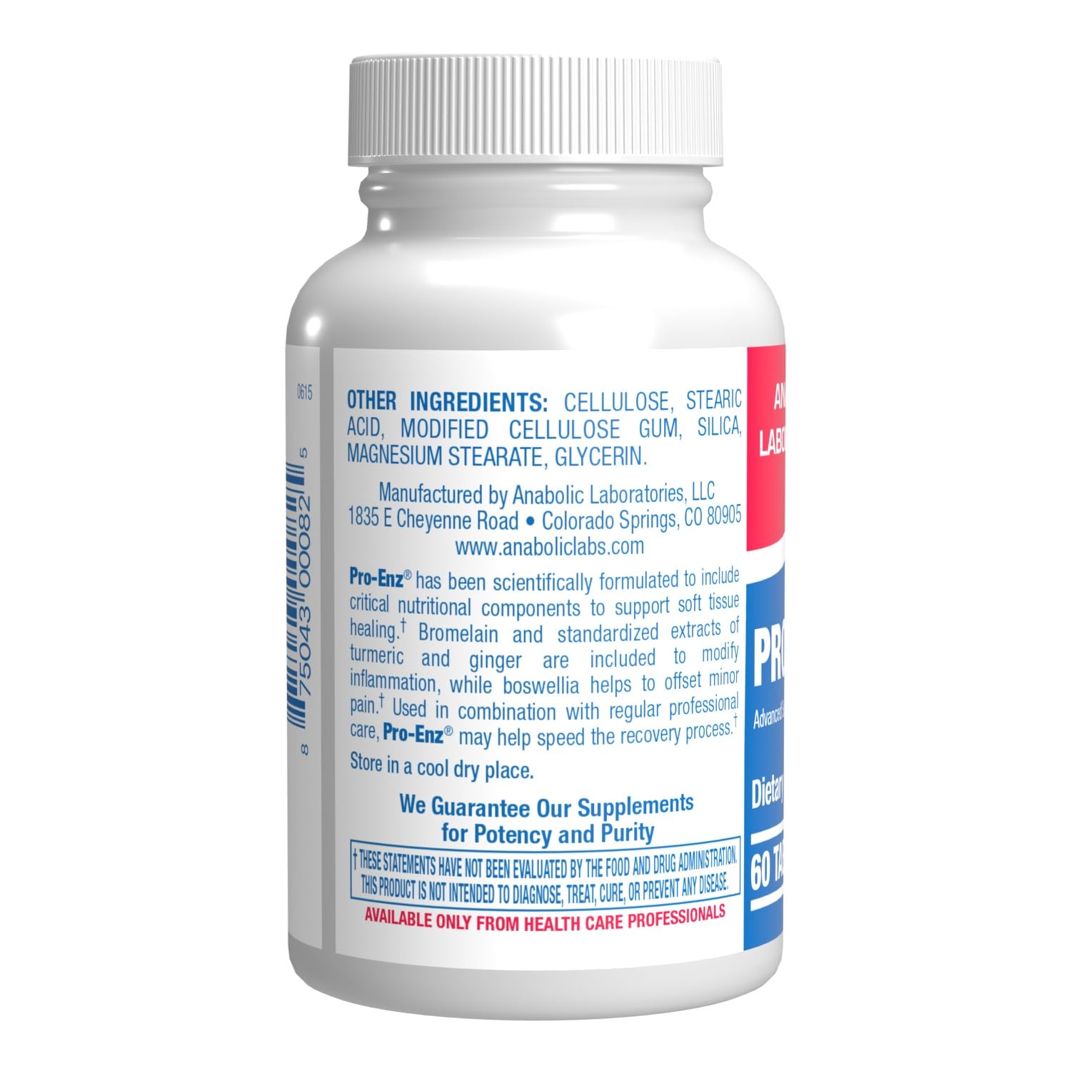 Pro ENZ Joint Support Supplement - Clinical Formula Turmeric Boswellia Supplement for Joint & Cartilage Mobility and Comfort Support Plus Eicosanoid Management with Proteolytic Enzymes (60 Tablets)