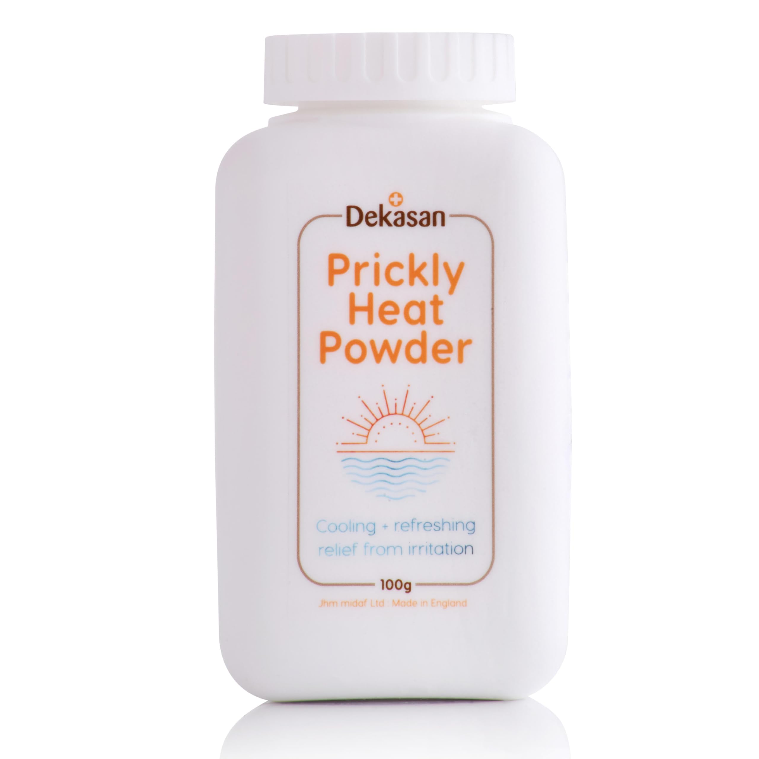 Dekasan Prickly Heat Body Powder for Relief from Prickly Heat, Milaria, Heat Rash | Proudly Made in the UK | Travel Size | Trusted Globally — Over 1 Million Units Sold Worldwide.