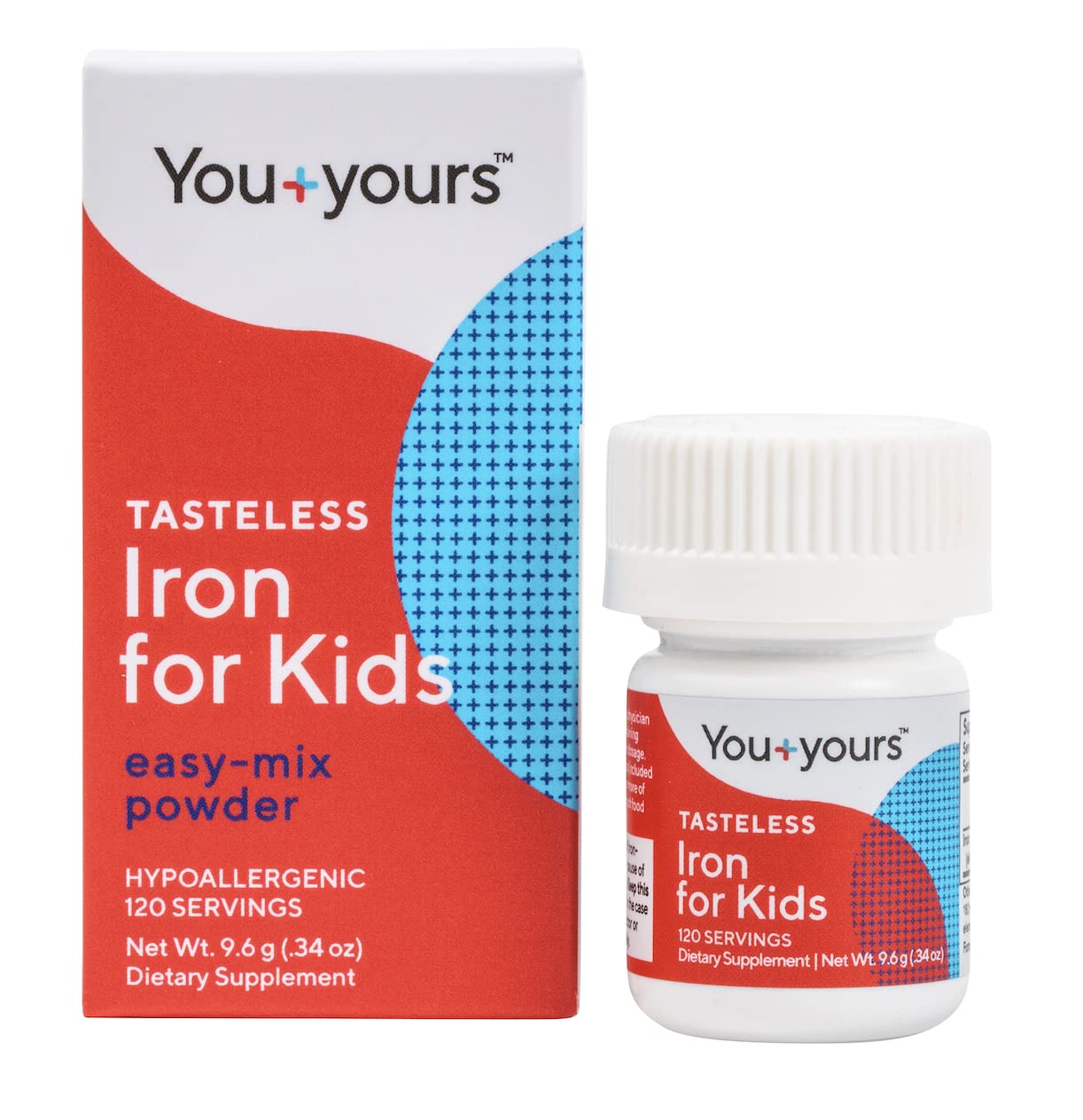 Tasteless Iron for Kids + Toddlers- 4-Month Supply | Just One Ingredient