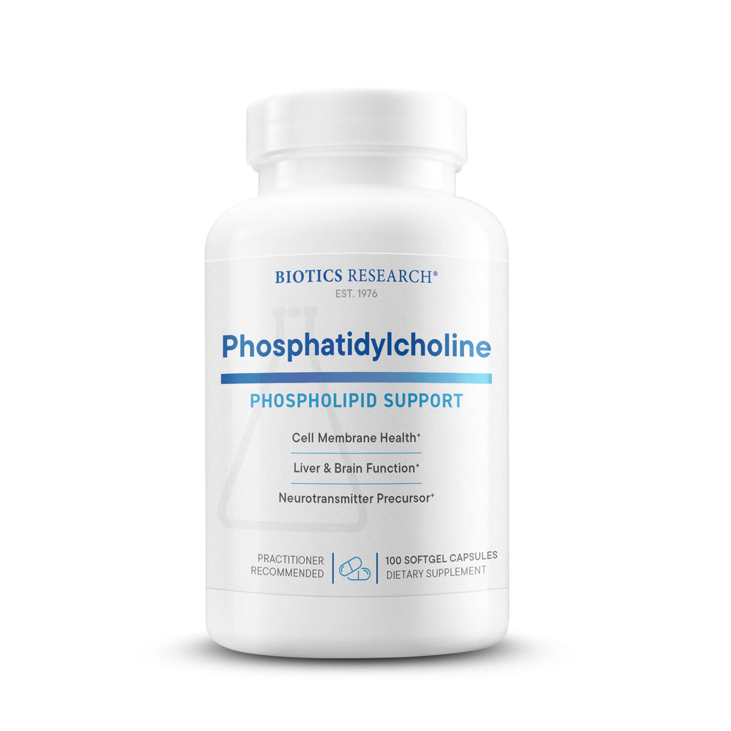 BIOTICS RESEARCH Phosphatidylcholine 420 mg/softgel, Healthy Cognitive Function, Derived from Lecithin, Contains Choline for Neurotransmitter Acetylcholine, 100 Servings