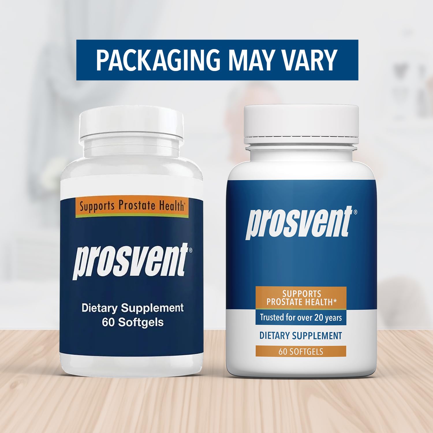 Prosvent Advanced Men's Prostate Support Natural Supplement with Saw Palmetto, Vitamin D, and Zinc to Ease Urinary Frequency & Urgency (60 Count)
