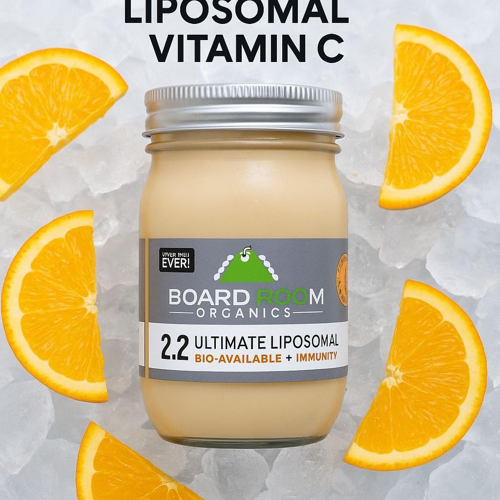 Board Room Organics NEW Formula/NEW Management- Better Than Ever- Ultimate Liposomal Vitamin C | 3000mg Per Serving | 16oz 1 Best Liposomal C on Market Today Vegan Collegan Booster Non-GMO