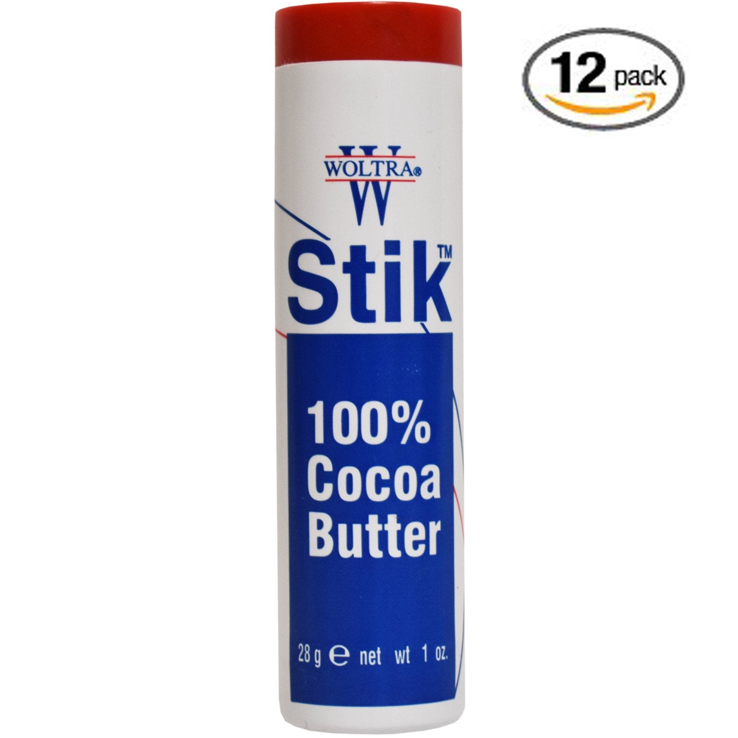 Woltra 100 Percent Cocoa Butter 1 oz. Stick (Pack of 12) 012330
