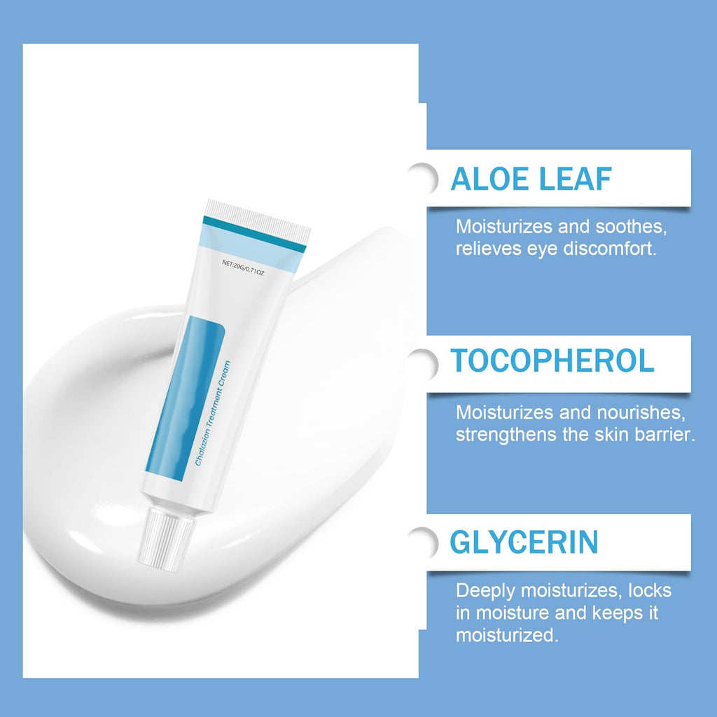 2PCS Chalazion & Blepharitis Treatment Eye Cream, Chalazion Eye Treatment, Eyelid Cream for Blepharitis, Stye Treatment for Dry Eyes, Moisturizing Eyelid Cream for Daily Eye Care, Soothe, Hydrate