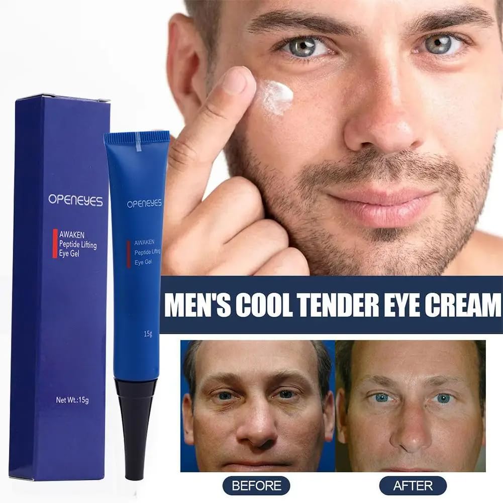 Openeyes Awaken Peptide Lifting Eye Gel Home Awaken Peptide Depuffing Eye Gel Open Awaken Peptide Depuffing Wrinkle Reduce Eye Gel Anti-Aging Tired Eye Care 2PCS