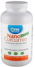 One Planet Nutrition Nano Curcumin 500 mg Veggie Capsules (120 Servings), Nano for High Absorption, Supports Immune Health, Non-GMO, Vegan, Gluten-Free