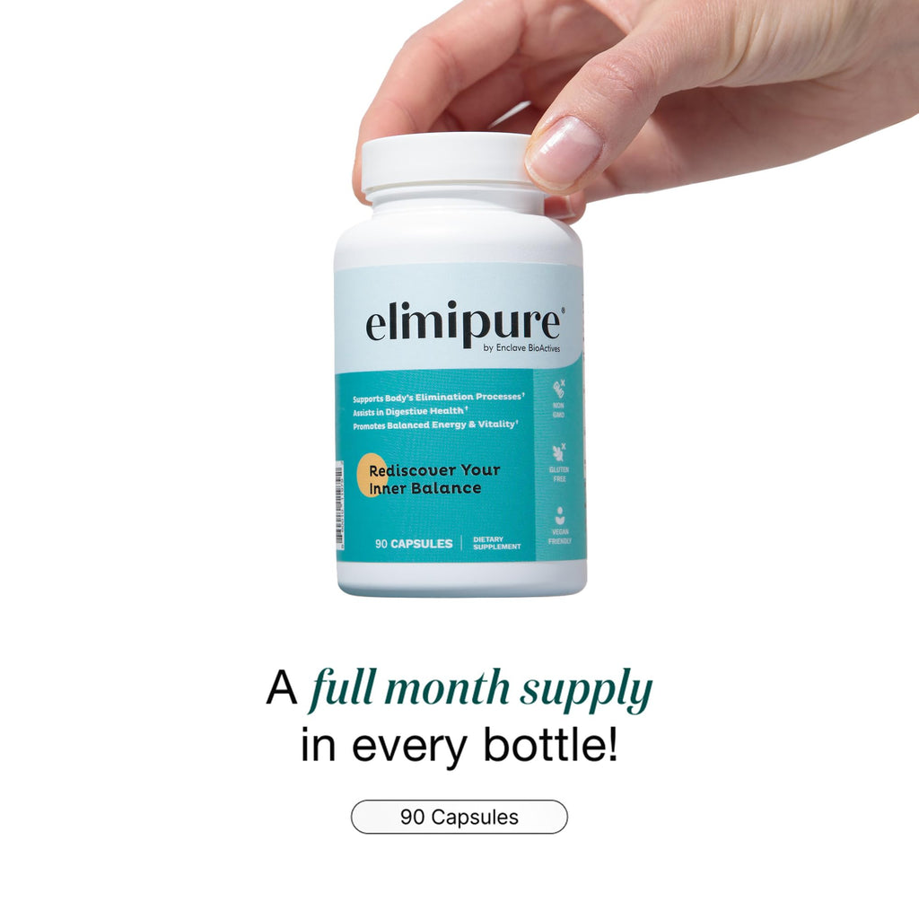 Elimipure Gut Cleanse Supplement | Black Walnut Wormwood Clove Detox