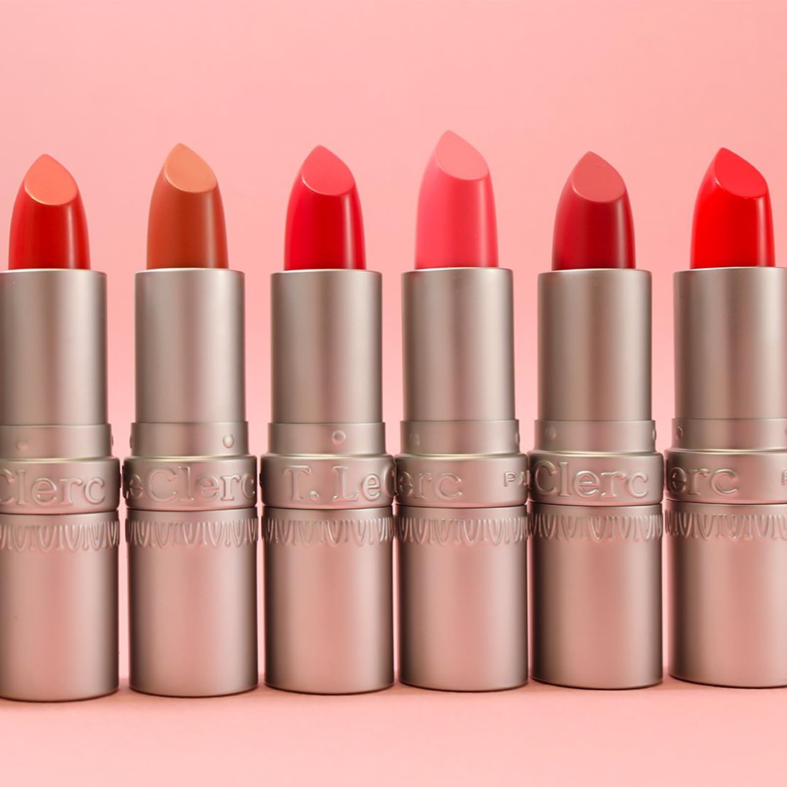 T. Leclerc Satin Lipstick - Intense Lustrous Moisturizing Creamy Formula High Impact Color Pigment Long Lasting Face Makeup Pink Lip Cream Hydrating Conditioning Stick Balm Made In France (Songe)