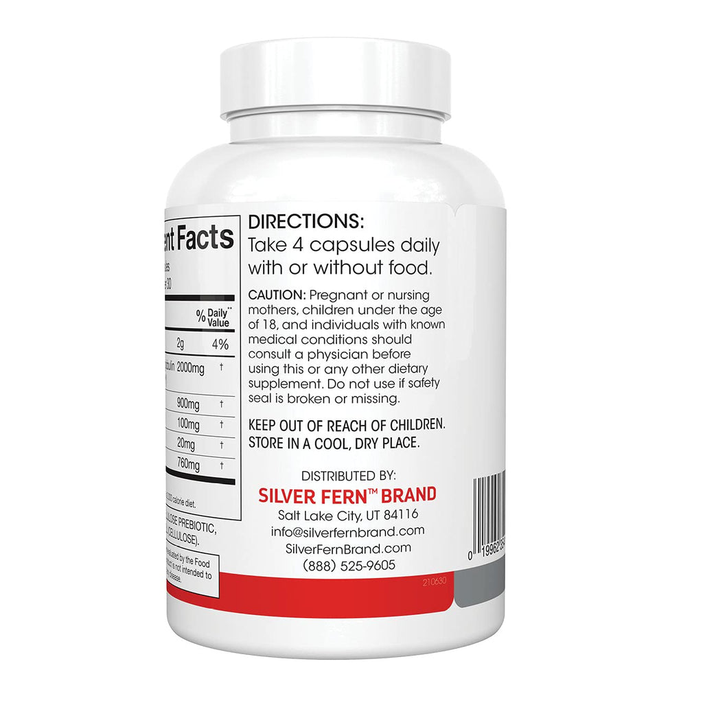 Silver Fern Cleanse - Daily Gut - 2 Bottle - 240 Capsules - 60 Day Supply - Immunoglobulin G, A & M -(IgG, IGA, IgM) - Digestive System & Immune System Support - Postbiotic
