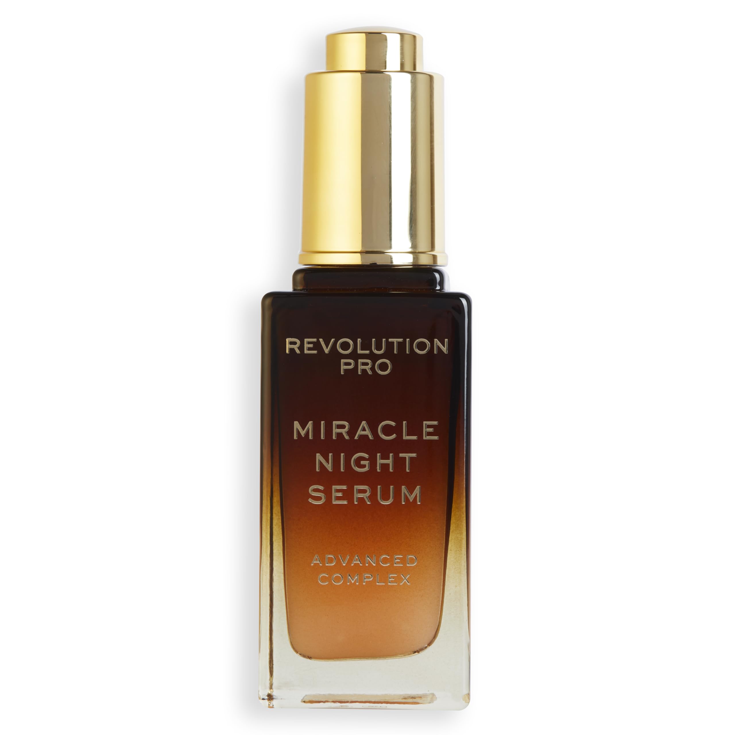 Revolution Pro Miracle Night Rescue Serum Advanced Complex, Overnight Face Serum, Smooths & Plumps Skin with Hyaluronic Acid & Peptides, 1 oz