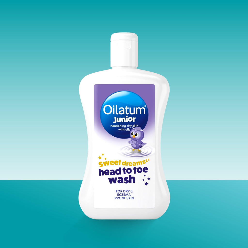 Oilatum Junior Sweet Dreamz Head to Toe Wash, For Dry, Sensitive and Eczema-Prone Skin, Soothing and Hydrating Cleanser for Kids, Dermatologist Recommended for Itchy and Irritated Skin, 1 x 300ml