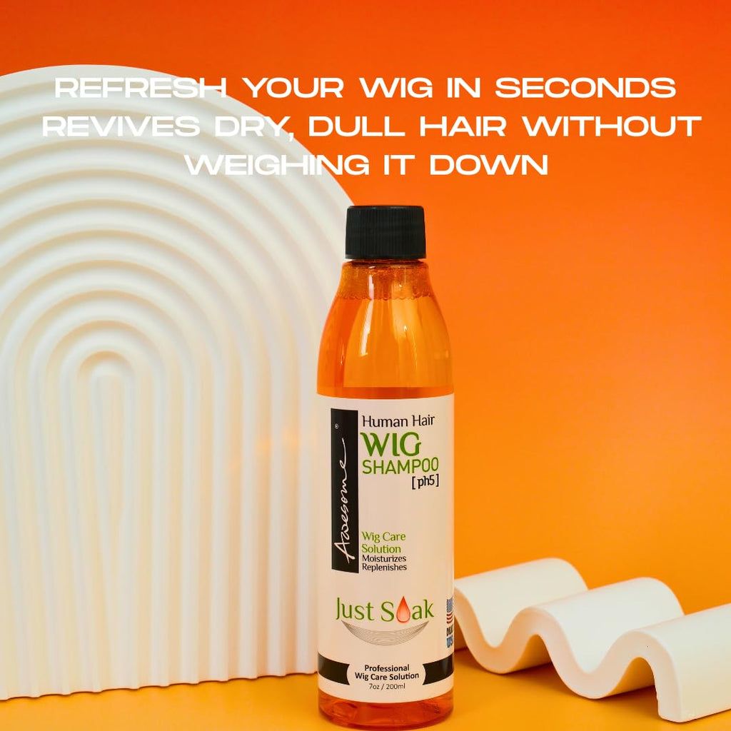 Awesome Human Hair Wig Care Set, Premium Shampoo & Leave in Conditioner, Detangles, Promotes Body & Volume, Silkiness & Shine, Easy Combing, 7 Fl Oz (Pack of 2)