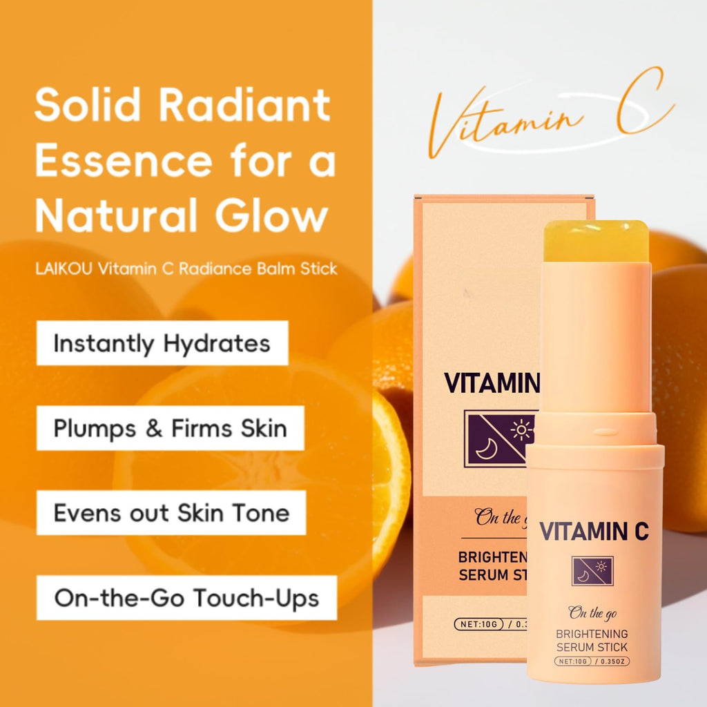 Vitamin C Eye Cream Stick - Vitamin V Serum Stick - Vitamin C Serum for Face Korean - Dark Spot Remover - Brightening Serums for Women - Reduce Fine Lines & Wrinkles