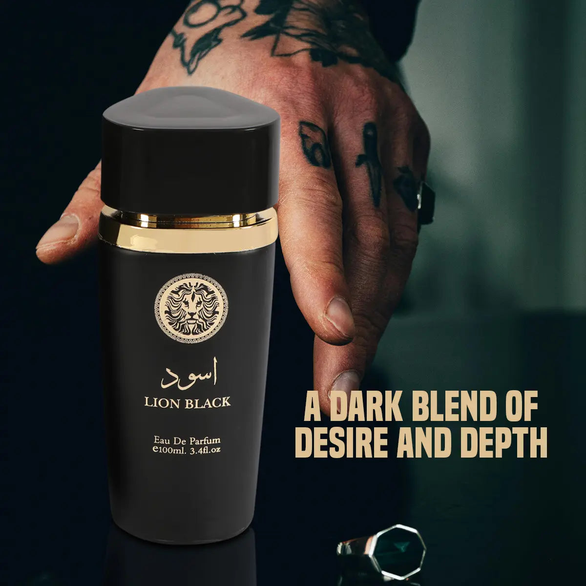 Lion Black Spray Perfume Eau De Parfum for Men - 100Ml/3.4Fl.Oz. - Men'S Fragrance