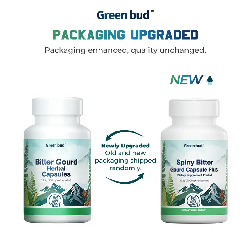 Green Bud 1 Bitter Gourd Herbal Capsules Contain Extracts of Bitter Gourd, Cinnamon, Ginseng, and Mulberry Leaves, Etc. #Summervibes
