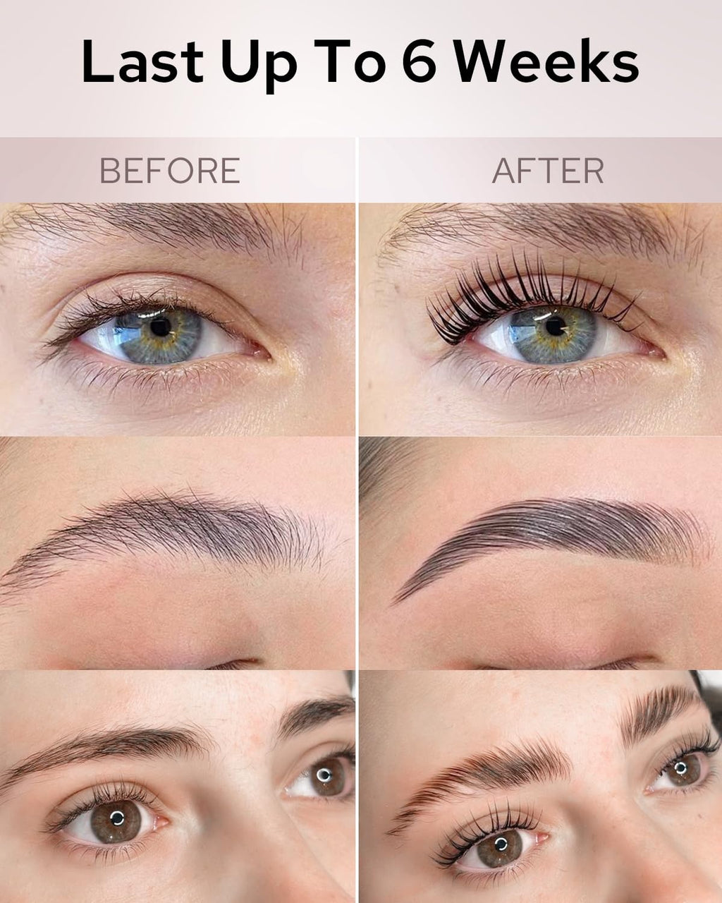 Libeauty Lash Lift Kit, Brow Lamination & Eyelash Perming Kit, Smooth-Flow Tube Design Beginner Friendly, Effective Salon Curl Results and Lasted Up 1 Month