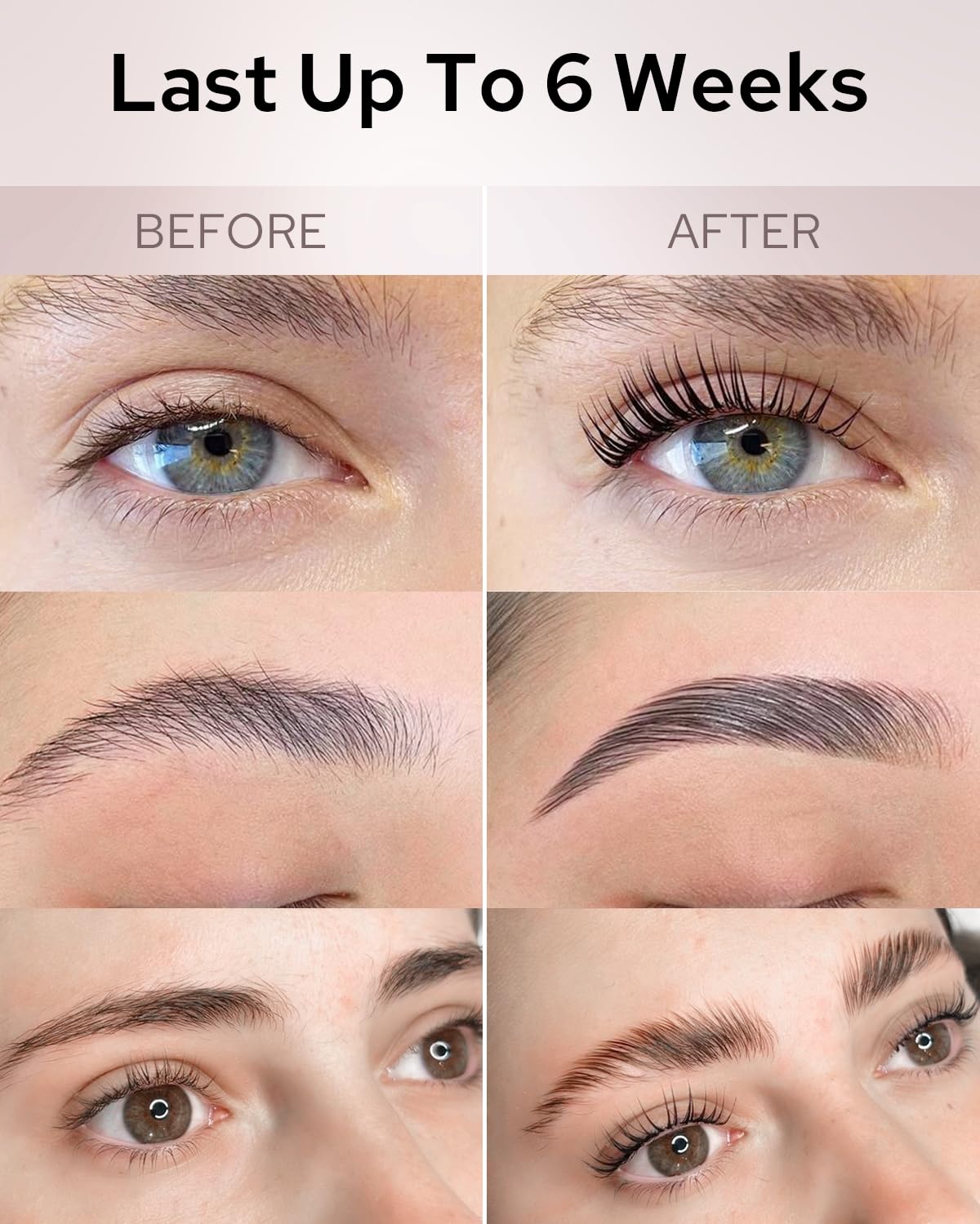 Libeauty Lash Lift Kit, Brow Lamination & Eyelash Perming Kit, Smooth-Flow Tube Design Beginner Friendly, Effective Salon Curl Results and Lasted Up 1 Month