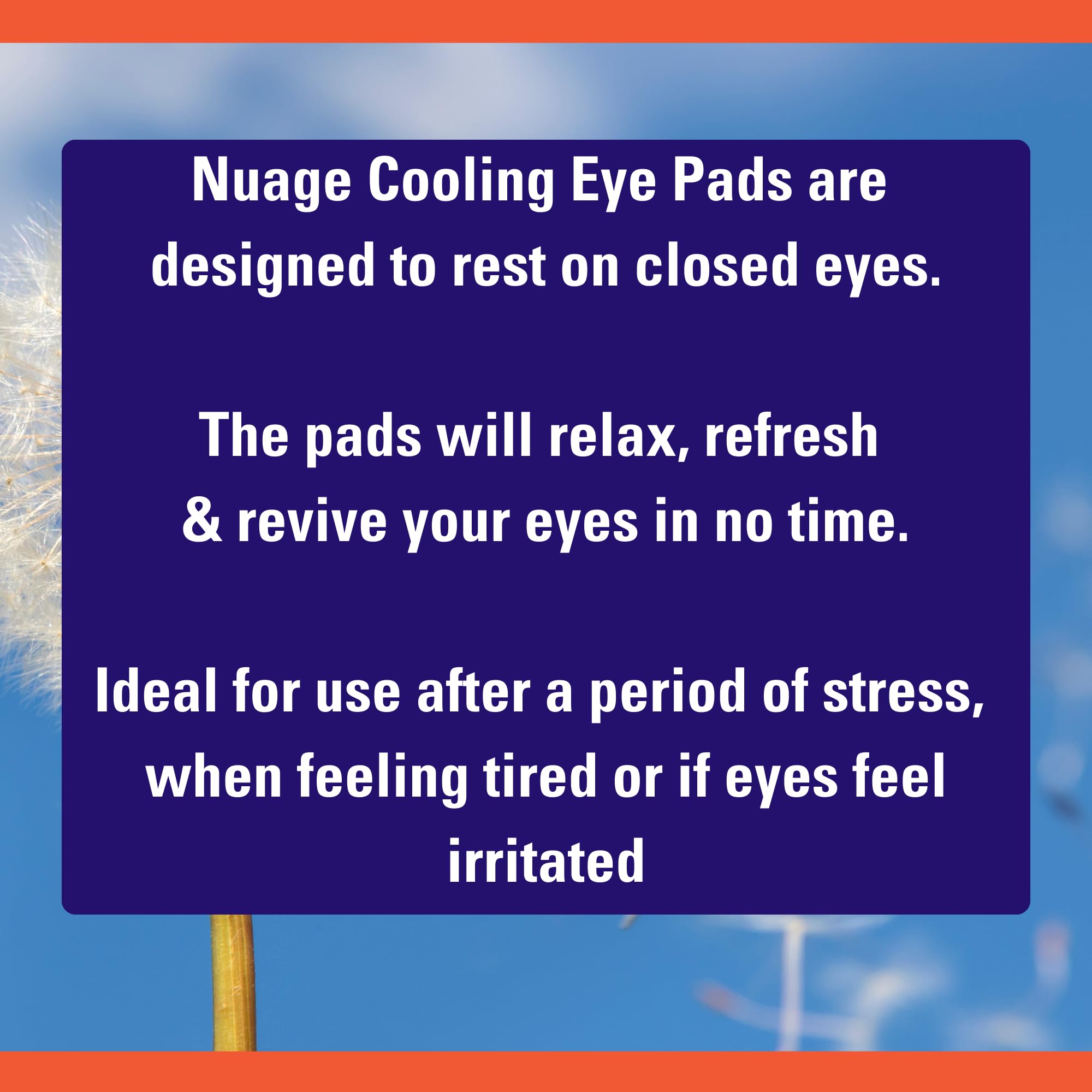 Nuage Cooling Eye Pads - Cools & Soothes Irritated Eyes | Infused with Cucumber & Vitamin E - Refresh & Revive | Suitable for Daily Use - Relax & Pamper (10 Pack)