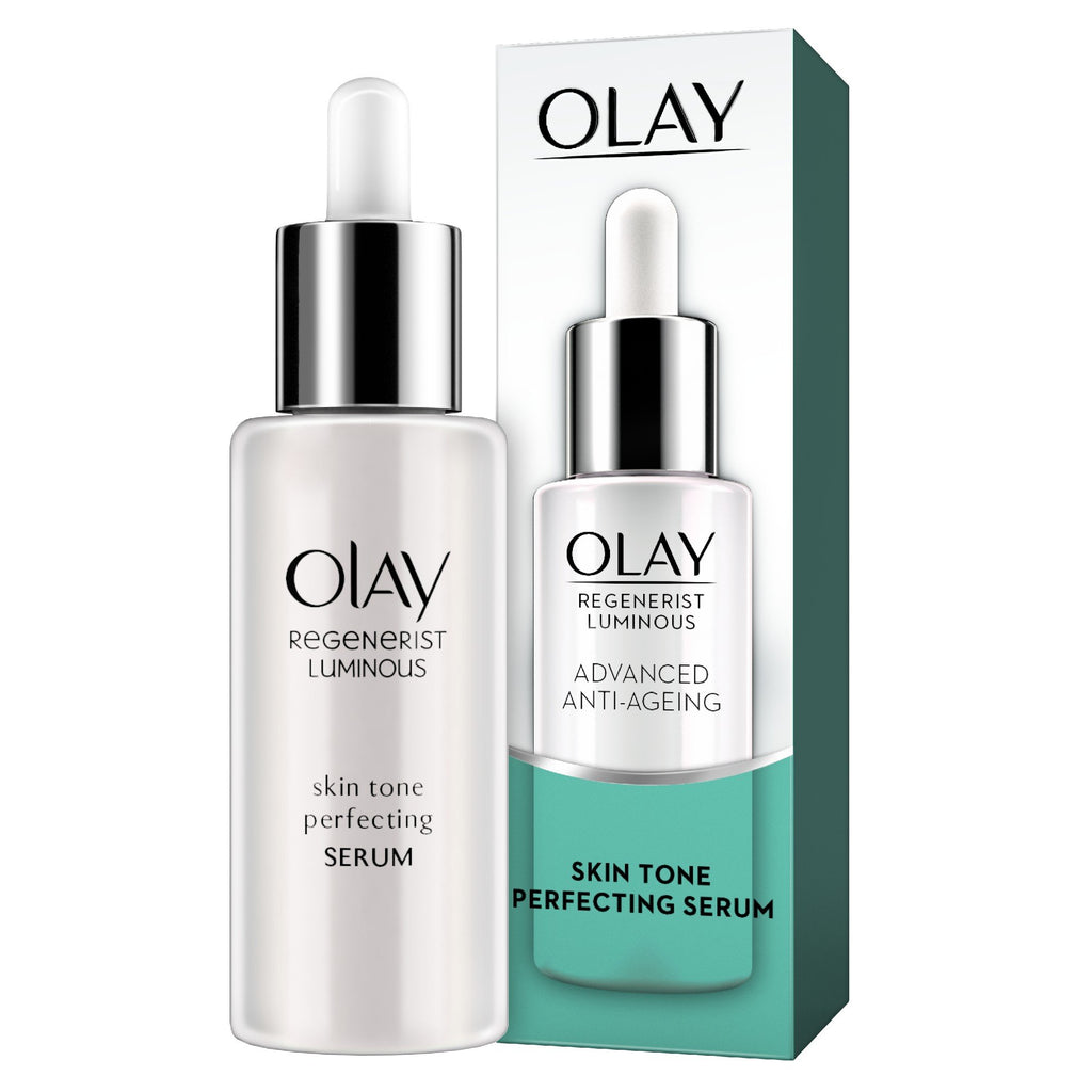 Olay Regenerist Luminous Face Serum, Anti Aging Skin Tone Perfecting Serum With Niacinamide 40 Ml, A Youthful Glow & Even Skin Tone