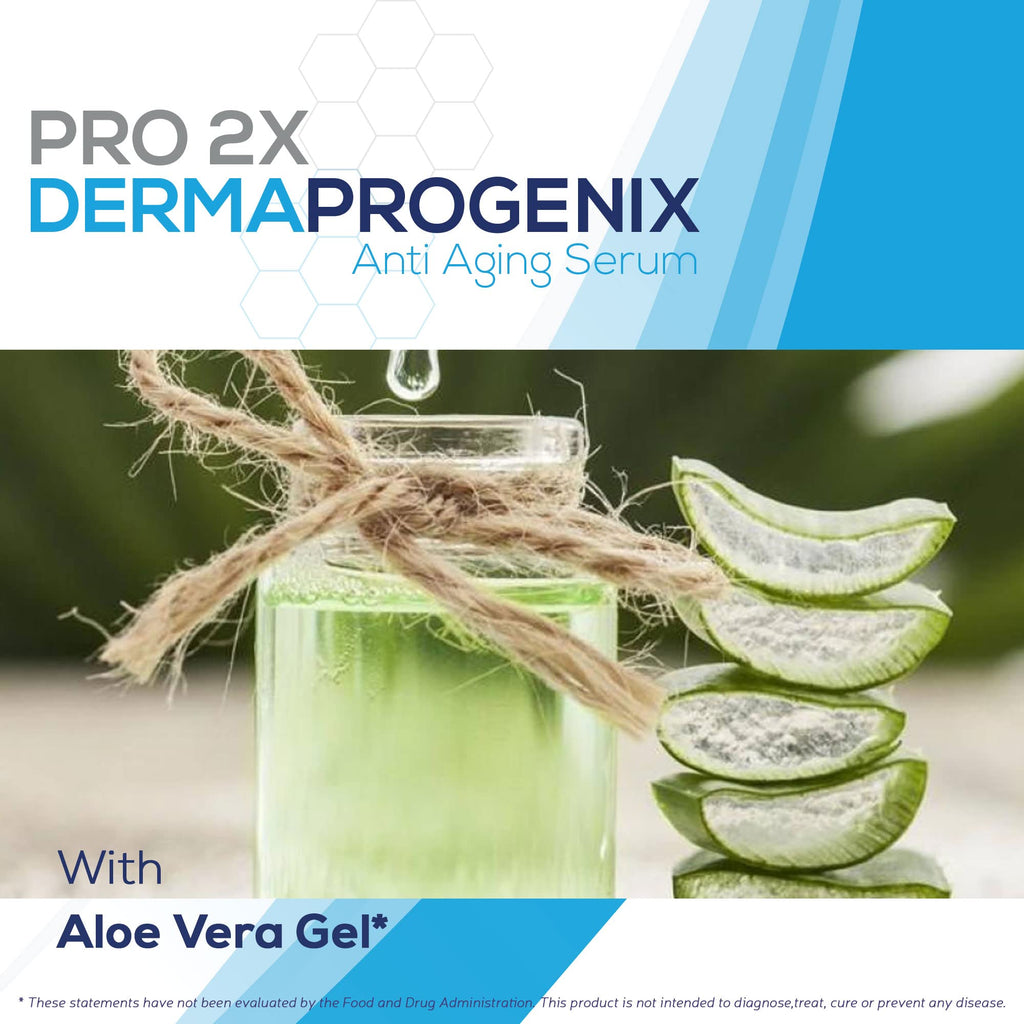 PRO 2X DERMA PROGENIX Serum - Anti Aging Serum - 2 Month Supply - Help Protect Skin from Premature Aging - Nourishing Face Serum for Glowing Skin - Improve Wrinkles, Redness, & Hyperpigmentation