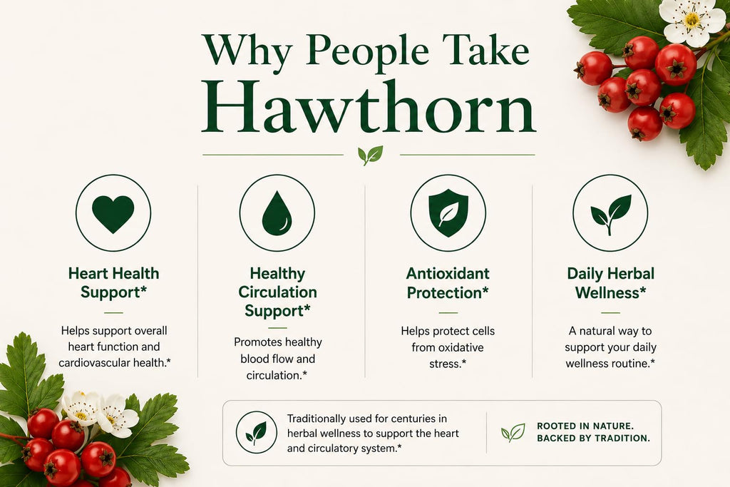 Green Organic Supplements Hawthorn Berry Capsules, Leaf, Flower, Hawthorn Supplements Contains 90 Capsules, Natural Hawthorn Herbs for Cardiovascular Health & Natural Heart Care (Pack of 2)