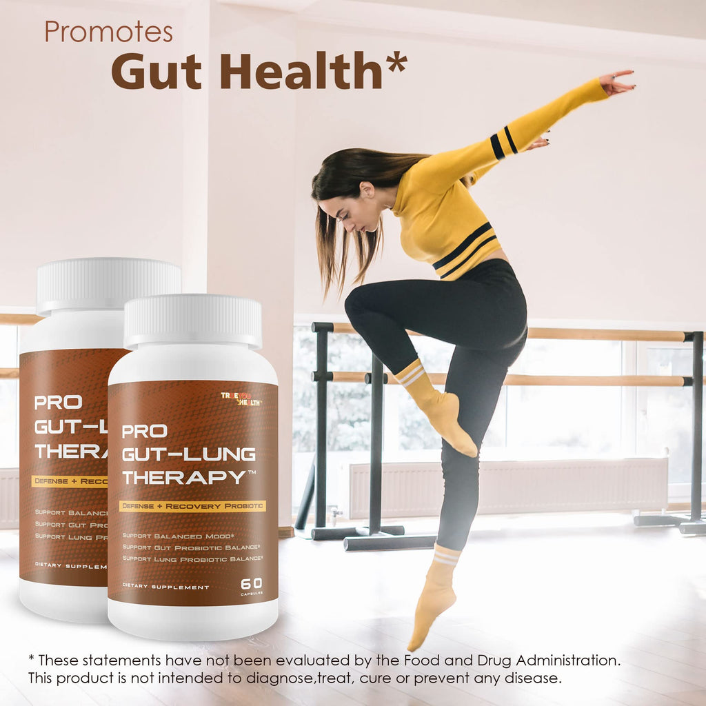 Pro Gut-Lung Therapy - Probiotic Mood Support - Defense + Recovery Probiotic - Support Balanced Mood - Support Gut Probiotic Balance - Support Lung Probiotic Balance - Overall Health Support