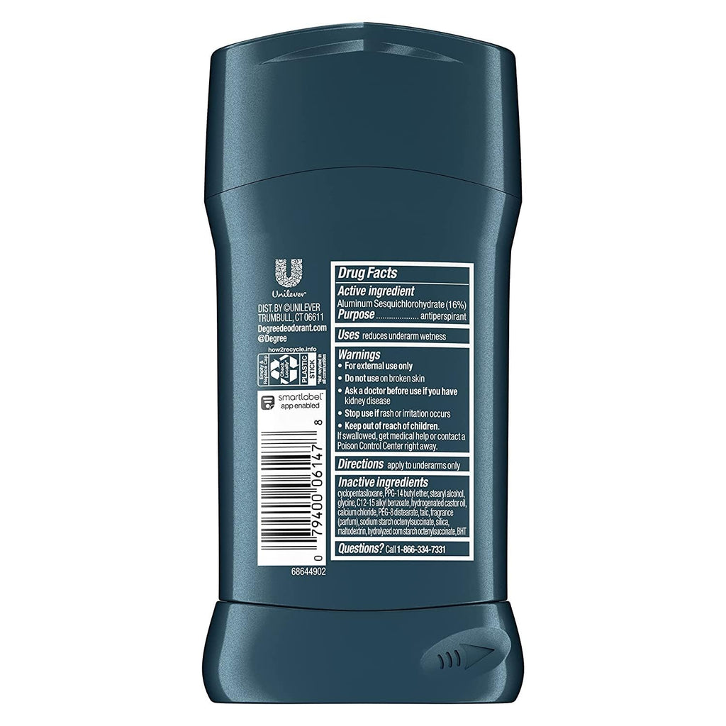 Degree Men Adventure Advanced Protection Antiperspirant Deodorant Stick, 2.7 oz (Pack of 11)