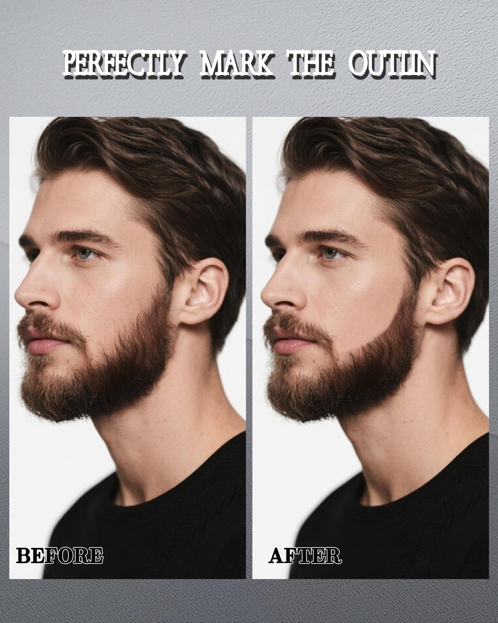 12 Pcs Barber Pencil for Lineup, White Magic Smudge-Proof Beard Pen Hairline Pencils Barber Chalk Set with Sharpener, Edge Hair Design Hairline Outliner Pencil & Beard Shaping Guide Pen for Men Makeup