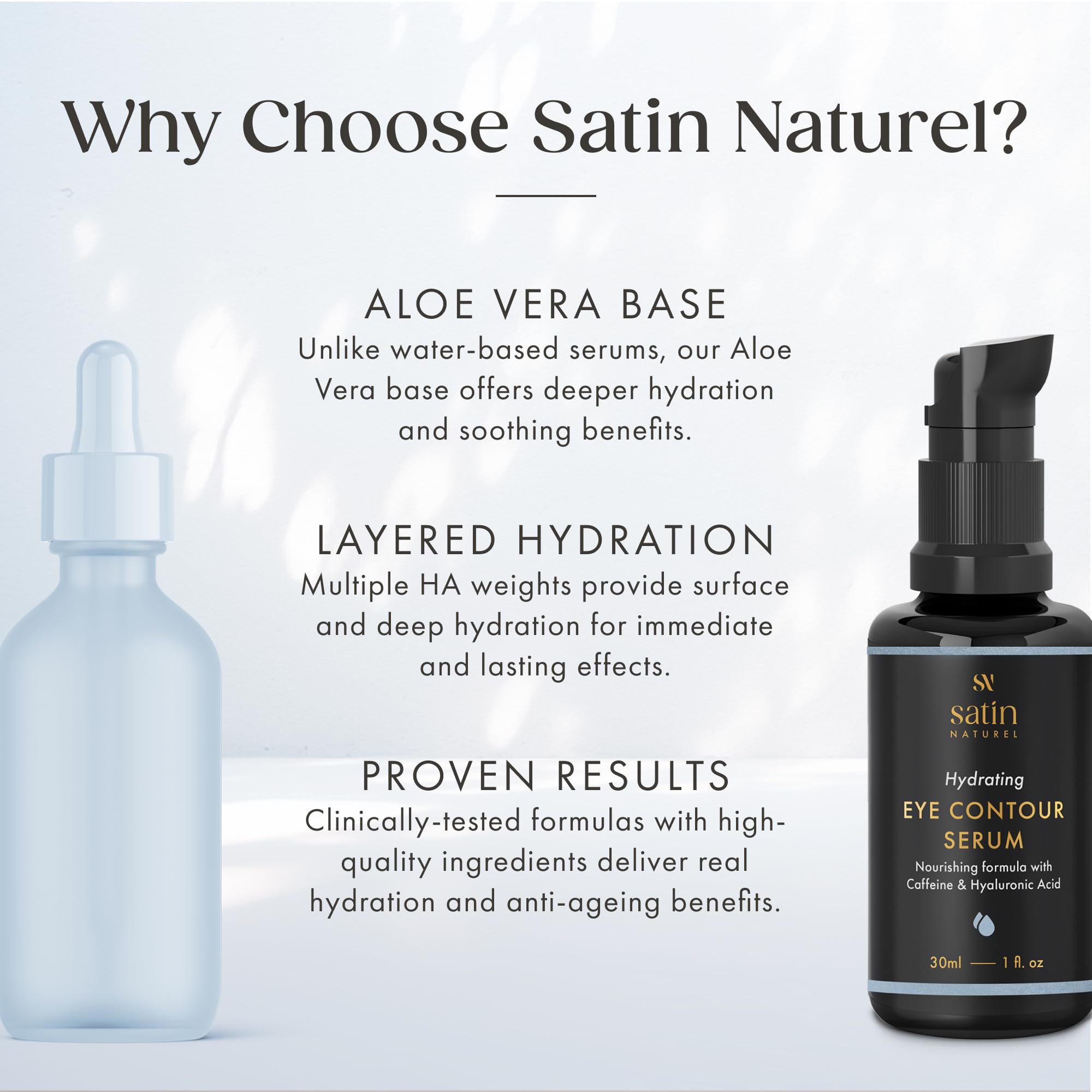 Satin Naturel Eye Cream with Hyaluronic Acid, Taurine & Vitamin E 30 ml