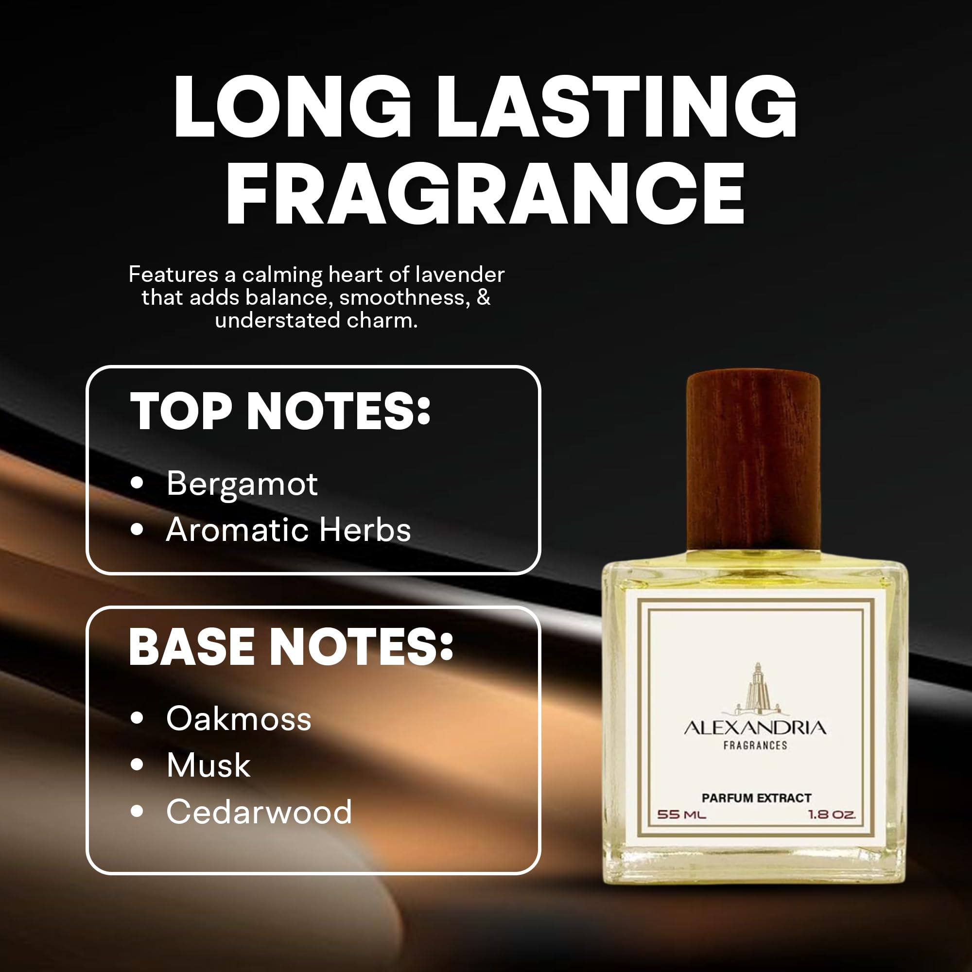Alexandria Fragrances Highlands Perfume for Men - Long Lasting Alcohol Denat, Parfum, Aqua Fragrances - Elegant Highlands Men Cologne for Daily Use Day & Night - Perfect for Any Event - 55ml
