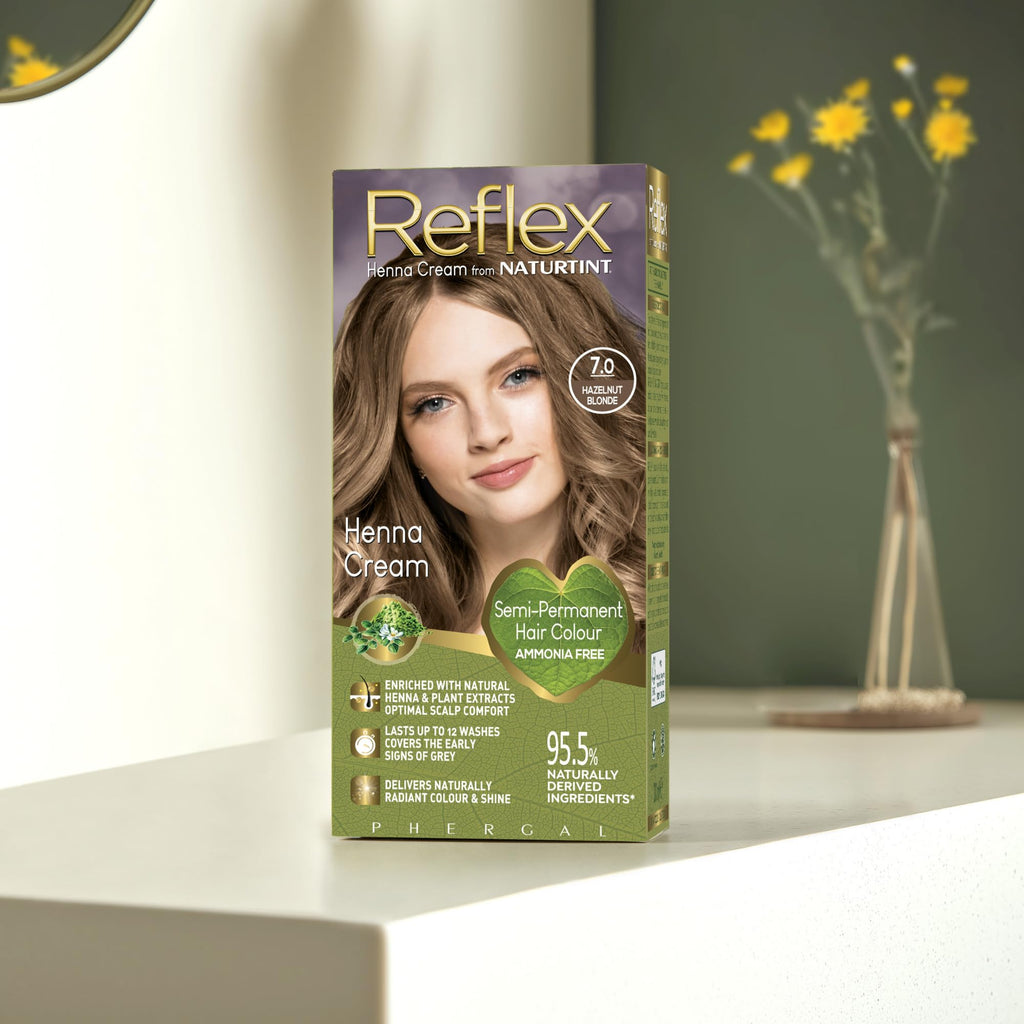Naturtint Reflex Semi-Permanent Henna Cream 7.0 Hazelnut Blonde 110ml