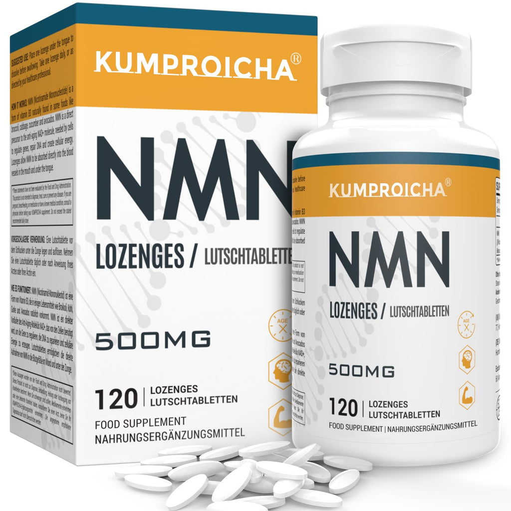 NAD Sublingual Lozenges, Fast-Acting & High Absorption NAD+ Supplement, 120 Tablets, 120 Servings Per Bottle