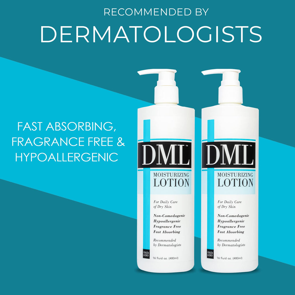 DML Moisturizing Lotion – 16 Oz Pack of 2, Hydrating Body Care